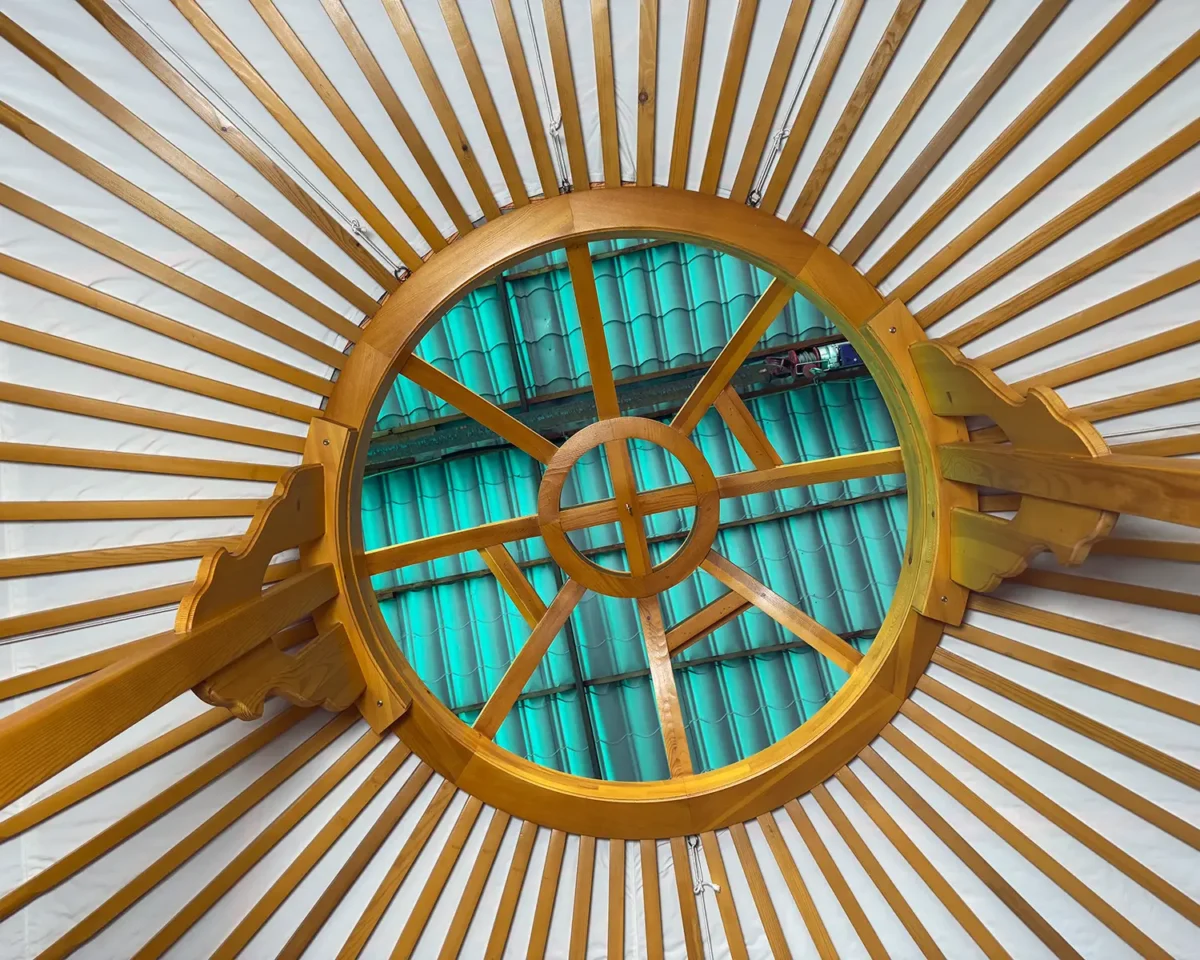 A 19ft yurt with 2 front windows (Yurt #25372) - Image 3