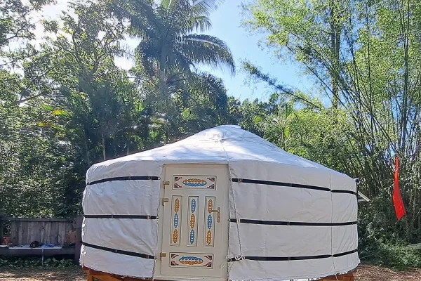 Mongolian 19ft yurt in Queensland Australia