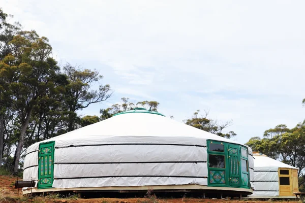 Mongolian yurt in Tasmania Australia